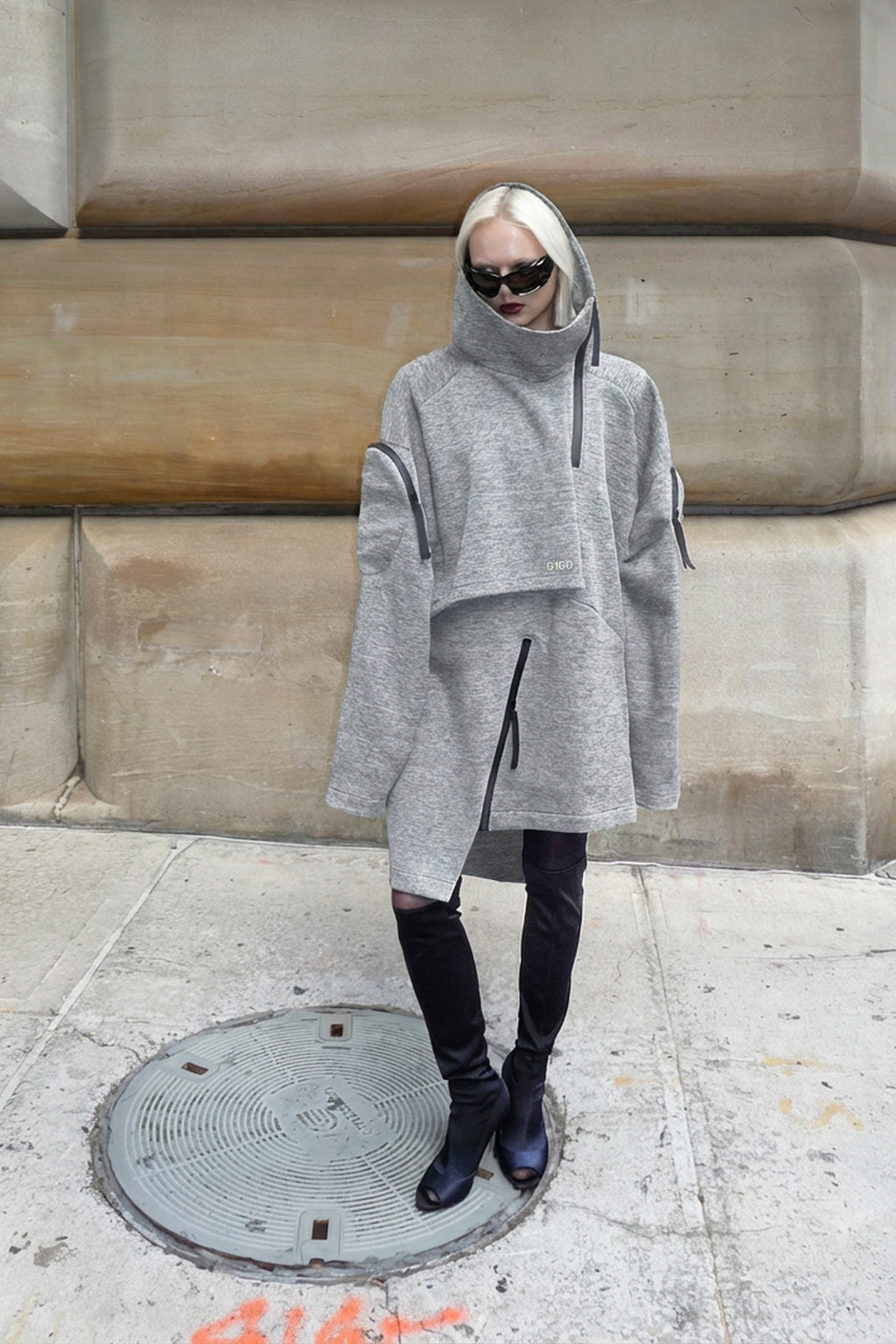 Neo-Trench Hybrid Oversize Hoodie