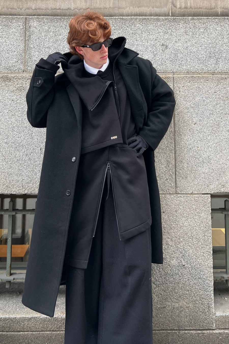 Neo-Trench Hybrid Oversize Hoodie