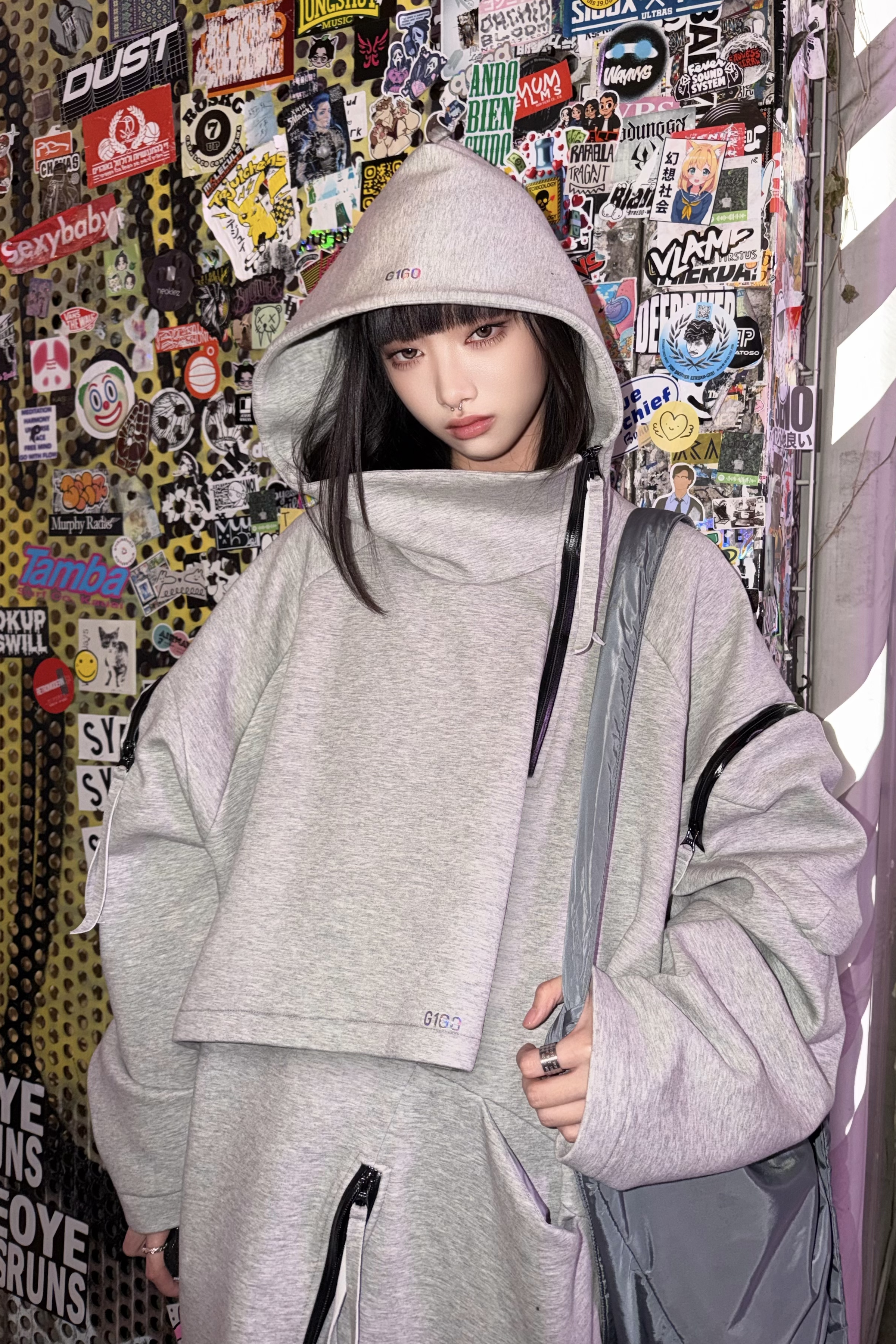 Neo-Trench Hybrid Oversize Hoodie